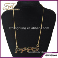 wholesale gold chain necklace customized client's logo